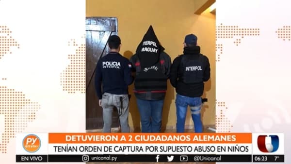 Detienen a alemanes buscados por Interpol por abuso de una niña