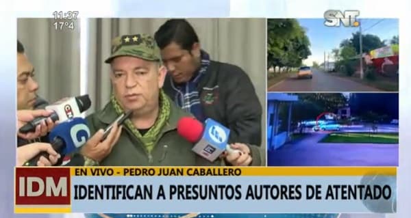 Identifican a sospechosos de atentado contra intendente