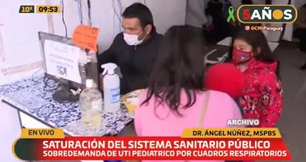 Reportan alta ocupación de UTI para niños por casos respiratorios