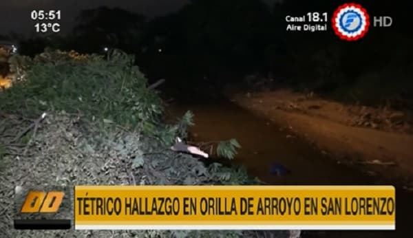 Hallan cráneo de recién nacido en San Lorenzo