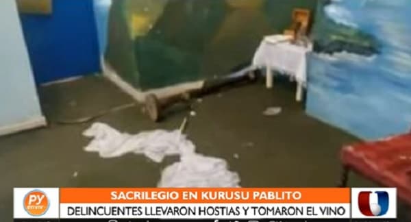 Destrozan santuario de Kurusu Pablito y hasta beben el vino del sitio
