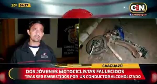 Dos motociclistas mueren tras ser embestidos por camioneta