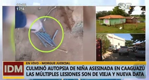 Lesiones en el cráneo causaron muerte de niña de tres años, revela autopsia