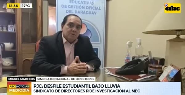 Directores piden intervención del MEC tras desfile bajo lluvia