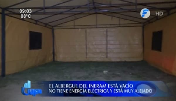 INERAM: Familiares abandonan albergues de la SEN y se instalan en carpas