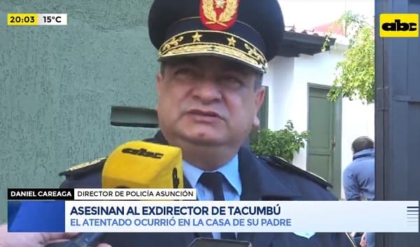 Exdirector de Tacumbú fue baleado en el quincho, confirma comisario 