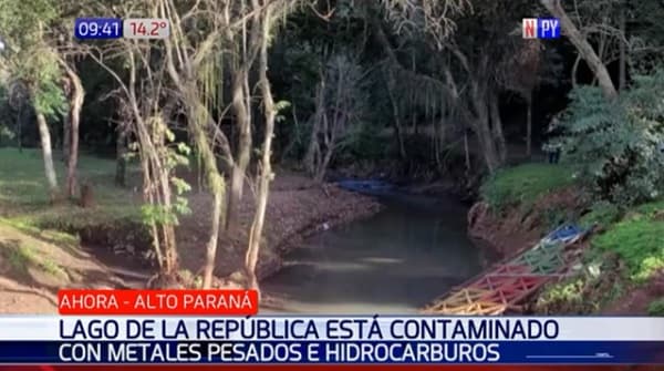 Detectan presencia de metales pesado en el Lago de la República