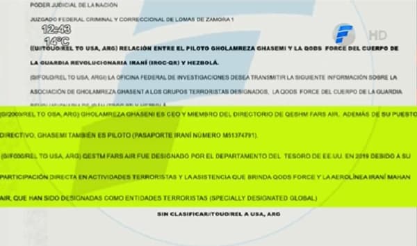 El FBI asegura que el piloto iraní es terrorista