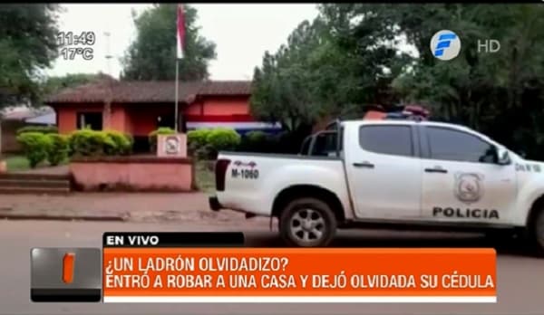 Delincuente entra a vivienda a robar y olvida sus documentos