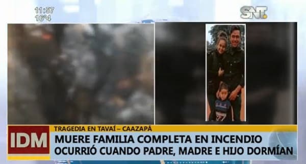 Mueren padre, madre embarazada y niño en incendio