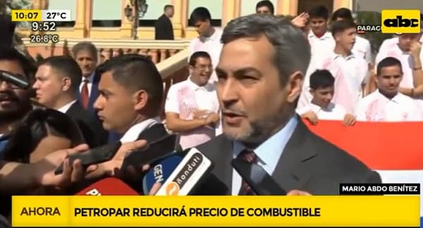 Abdo anuncia que Petropar reducirá el precio de ciertos combustibles