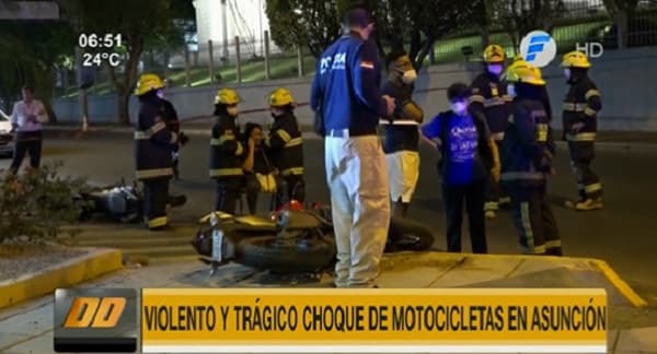 Choque de motos deja un conductor fallecido y otro herido