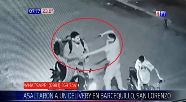 Asaltan a trabajador de delivery en plena entrega de pedido