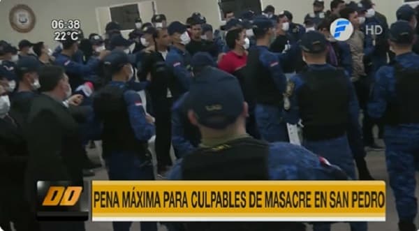 Condenas de hasta 40 años de cárcel por la masacre en penitenciaría