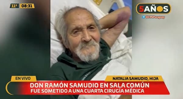 Paciente amputado se encuentra en sala común del IPS