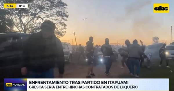 Hinchas “contratados” de Luqueño generaron batalla campal, reportan