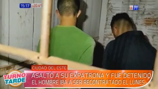 Mujer reconoce a exfuncionario en asalto a su local