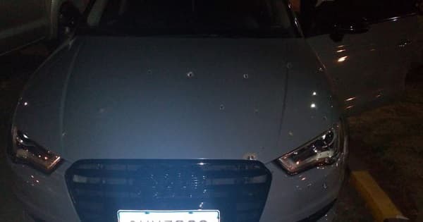 Rocían a balazos un automóvil en Pedro Juan