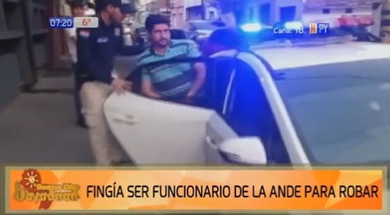 Detienen a hombre denunciado por hacerse pasar por funcionario de ANDE