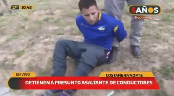 Detienen a “asaltantes” de conductores de plataformas en la Costanera Norte