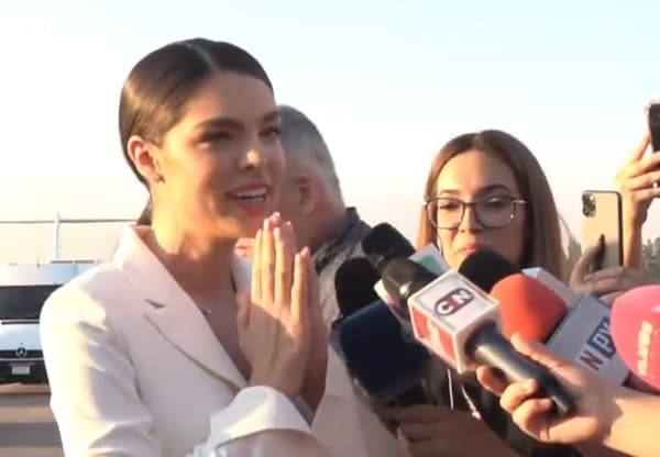 Todavía no hay fecha de boda, dice Nadia al pisar tierra guaraní