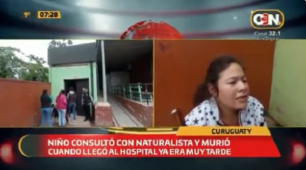 Niño muere luego de ser tratado por médica naturalista