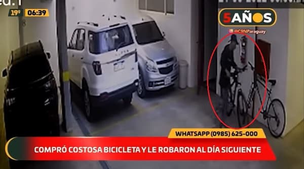 Delincuente roba costosa bici un día después de ser adquirida
