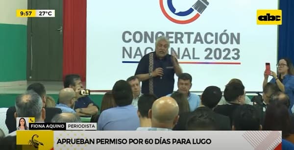 Senado concede permiso de 60 días a Fernando Lugo