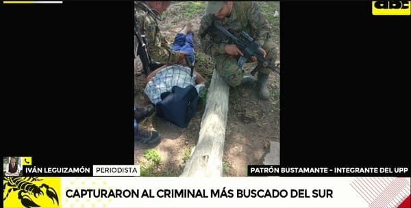 Capturan a Patrón Bustamante, “líder” del grupo criminal UPP