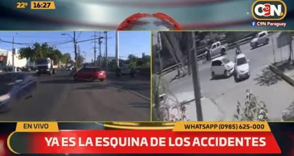 Reportan otro accidente de tránsito sobre la Avenida Madame Lynch