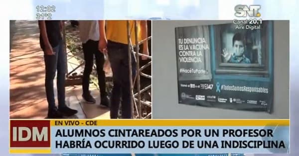 Docente “corrigió” con guacha a estudiantes, según denuncias