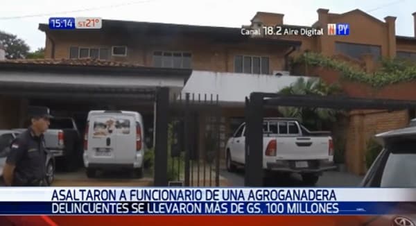 Asaltan a funcionario de agroganadera y se llevan unos G. 100 millones