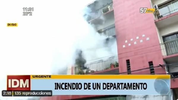 Controlan incendio en edificio del microcentro