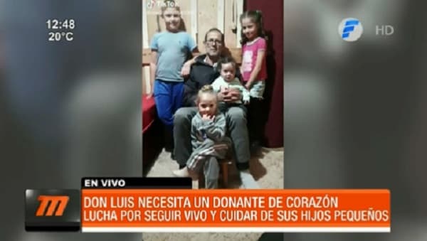 Familia clama un corazón para don Luis