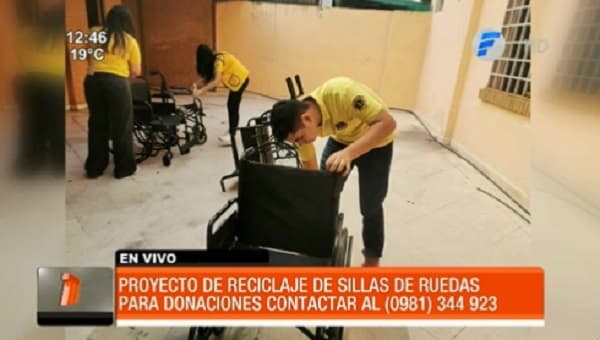 Piden sillas de ruedas para reciclar y donar