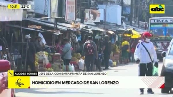 Reportan homicidio y posterior suicidio en el Mercado de San Lorenzo