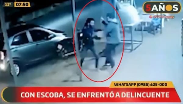 Pizzero corre a palazos a delincuente en Capiatá