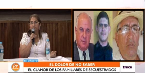 Familiares de secuestrados claman: “Que vuelvan los tres”