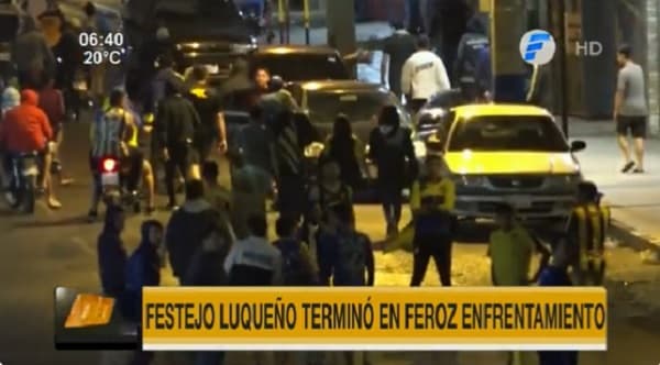 Celebración por ascenso de Luqueño termina con pelea de barras