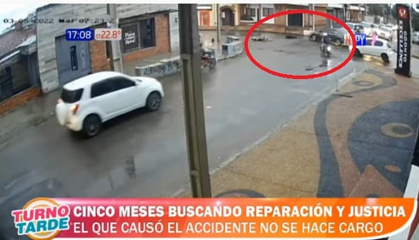 Victima de accidente busca que involucrado se haga responsable de gastos