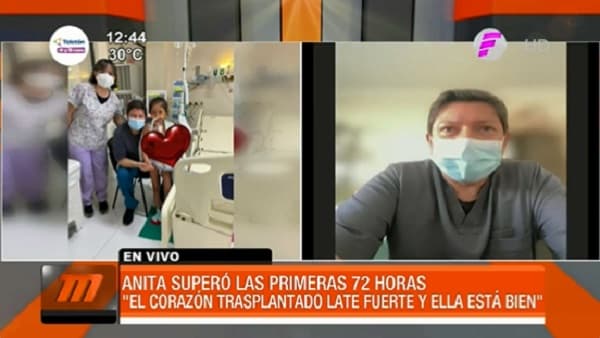 Anita evoluciona favorablemente luego de trasplante de corazón