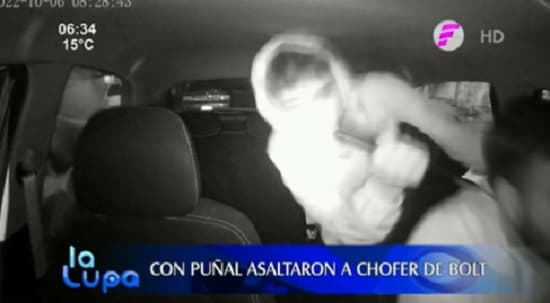Delincuentes amenazan con cuchillo a conductor de plataforma en asalto