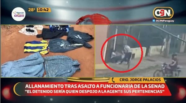 Detienen a un joven por asalto a funcionaria de la Senad