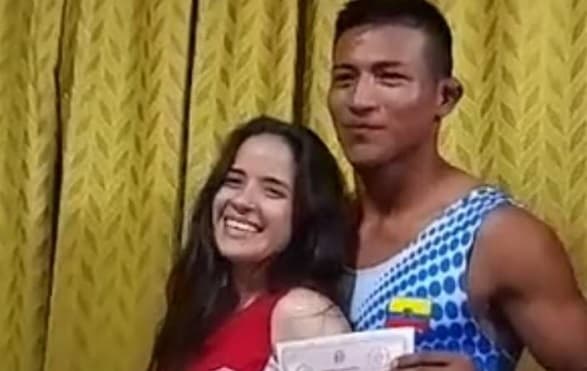Atleta paraguaya y ecuatoriano se conocieron en los Juegos Odesur y se casaron