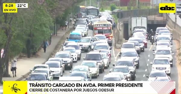 Cierre de la Costanera por competencia genera caos en el tránsito