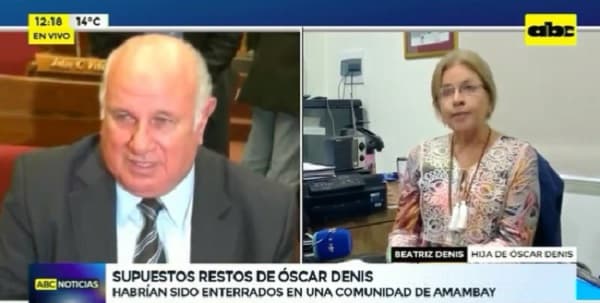 Es la primera vez que funcionaria ofrece datos del “paradero”, dice hija de Denis