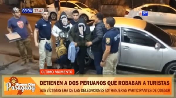 Detienen a dos peruanos por robo a turistas de Odesur