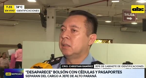 Aparecen más de 100 documentos “extraviados” de jefe policial