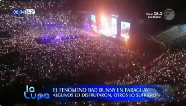 Lluvia de quejas en redes por mala organización en el concierto de Bad Bunny