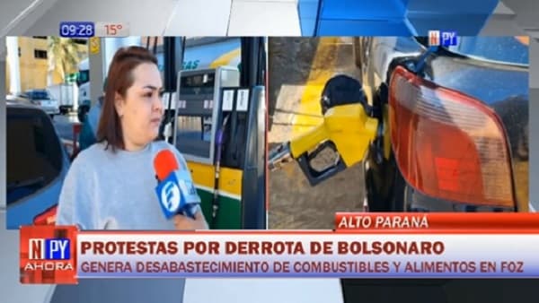 Brasileños cargan combustible en Paraguay ante protestas por derrota de Bolsonaro